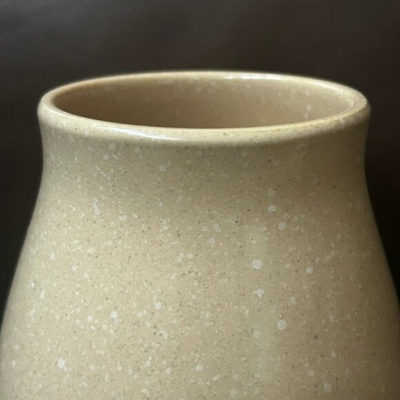 NWT Vintage Speckled Bud Flower Vase Farmhouse Planter Cottagecore Pot - Picture 3 of 6